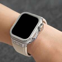 1pc Zinc Alloy Case Compatible With Apple Watch Series 9 8 7 45mm 45mm, Series 11/10 46mm, Ultra 49mm-Style Metal Bumper Protector Cover For Business & Daily Use - Multicolor - View 18