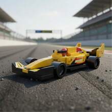 Formula Basic Racing Car Building Blocks - Gelb - Übersicht 2