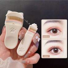 2pcs/1pc Portable Cat Paw Eyelash Curler Set, Rounded Edges Gentle Curling, Manual Styling Without Pinching Eyelashes, Long-Lasting Makeup Tool, Travel Portable, Vanity Essential, Affordable Makeup, Holiday Must-Have, Gift For Women - Multicolor - View 9