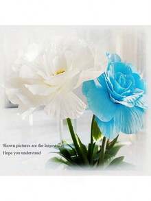 1pc Artificial PE Foam Large Flower Window Wedding Event Background Decoration Cm - White - View 2