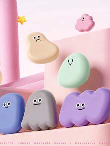 The New Set Of Erasers For Stationery Comes In A Variety Of Colors. It Includes A Cute Cartoon Cloud-Shaped Eraser And A Non-Slip Eraser - Multicolor - View 6