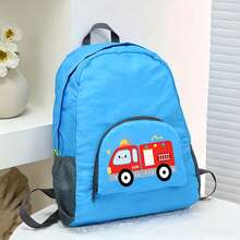 1pc Multifunctional Large Capacity Backpack, Car Design, Suitable For Hiking, Outdoor Activities, Fitness, School And Travel, Lightweight, Foldable, Equipped With Dual Zippers And Printed Design, Large Capacity Storage Bag - Multicolor - View 13