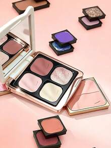 chéeryep Replaceable Solid Color Eyeshadow, Modular Magnetic System, Baked & Liquid Baked Texture, Matte Satin Dual-Tone Shimmer, High Pigment Smooth Blendable, Long-Lasting Non-Fading, Suitable For Beginners, Gift - Magnetic Storage Disc 4 - View 7