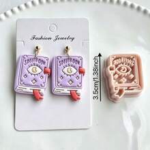 Halloween Series Polymer Clay Molds, Halloween Element Shaped Soft Clay Jewelry Making Molds, Handmade Earring Making Molds - Apricot - View 9