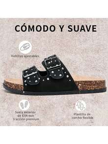 GETAC Women Flat Sandals - Black - View 3