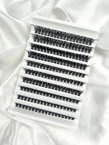 180Pcs 80D Clustered Eyelashes DIY Eyelash Extensions Suitable For Beginners At Home Fox Eyes Lengthen D Curls 8-16mm Mixed Natural Eyelash Extensions Eyelash Clusters Individual Eyelashes Lashes Fake Lashes - D - View 7