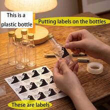 52/10pcs Mini Plastic Bottles,Wedding Party Favors Bottles,Plastic Beverage Bottles,For Milk, Coffee, Juice, Beverage, Sodas;Suitable For Engagement Parties, Wedding Anniversaries,Party Decoration,Outdoor,Camping,Travel,Birthday Party,Camping, Picnic - Transparent 1 - View 5