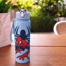 1pc Cute Cartoon Water Bottle, Leak-Proof Plastic Sports Water Bottle, Adorable Personalized Gift, Suitable For Outdoor Hiking, Back To School Season Thoughtful Gift For Friends, Holiday Gift Choice, Also Applicable For School Or Office Use, Excellent Gift Option. - Multicolor - View 12