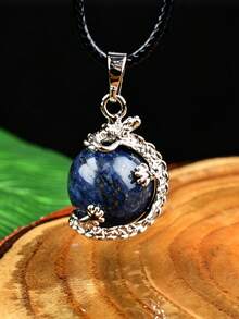 Natural Crystal Beads Pendant Crystal Round Beads Necklace Polished Mineral Specimen Craft Fashion Pendant Gift - Pendant - View 7