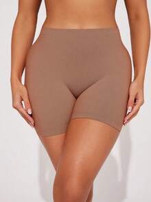 3pcs Women's Seamless High Waist Shorts, Multicolor Safety Shorts 2-In-1 Tight Breathable Comfortable Slip Shorts - Mixed color - View 5