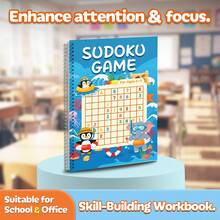 Age-Graded Sudoku Game Spiral Puzzle Notebooks, Ages 3-6, 6-9, 9-12 & 12+, Beginner To Challenge Number Logic, Focus, Critical Thinking, Problem Solving, Screen-Free Brain Games For Home Classroom Travel - Age-graded Sudoku Game - View 11