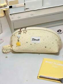 1pc Cute Multi-Layer Stationery Storage Bag, Gentle Polka Dot Design, Suitable For Students, Girly Style Pencil Case, Back To School, First Day Of School - Multicolor - View 8