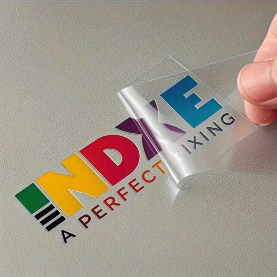 Custom 30/50pcs UV Transfer Stickers, 3.15 Inch DIY UV Transfer Stickers, Plastic Material, Square, Transparent Self-Adhesive Crystal Core Stickers, Crystal Labels, Suitable For Glass Water Bottles, Coffee Cups, Packaging Boxes, Greeting Cards, Weddings - A - View 1