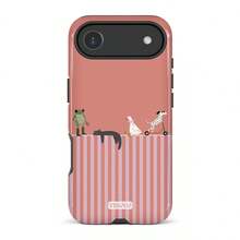 VESPOP Contrast Color Striped Phone Case, Vintage INS Style Full Coverage Shockproof Protective Cover - Compatible With Iphone 18/17/16/15/14/13/12/11 Pro Max/Pro Plus/12 Mini/13 Mini, Compatible With Galaxy S26 S25 S24 S23 S22 S21 Plus Ultra, Compatible With Pixel 8 9 10 PRO - Mixed Color 2 - View 5