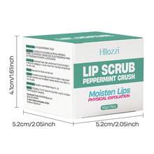 Hllozzi 50g Mint Lip Scrub, With Cane Sugar, Coconut Oil And Beeswax, Moisturizes And Brightens Lips, Removes Dryness And Dead Skin, Fresh Mint Scent, Suitable For All Skin Types, Convenient Daily Gift - Mint - View 11