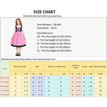 4-Color Beer Theme Dress For Girls, Children Party Performance Dress, School Activities, Festival Stage Show, Cute Costume - Multicolor - View 13