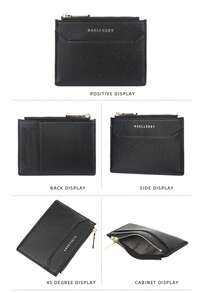Baellerry New PU Wallet Men's Short Zipper Coin Purse Thin Driver License Card Holder ID Case - Multicolor - View 6