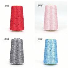 50g/球 夏季冰絲亮片線，手工編織娃娃線，閃亮亮片線 - 3mm - 查看 4