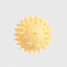 1pc Squeaky Dog Chew Toy, Hedgehog‑Shaped Spiky Rubber Ball, Soft Teething Toy For Small Medium Dogs, Interactive Bite‑Resistant Pet Toy, Cute Colorful Puppy Play Ball For Indoor Outdoor Playing - Multicolor - View 11