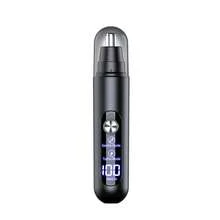 1件裝可充電式 150mAh 電動鼻毛修剪器，適用於鼻腔且不拉扯毛髮，多功能鼻毛與眉毛修剪器，便攜式，適合男士與女士使用 - A16黑色 - 查看 12