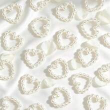 100/300/400/500pcs Pearl Bow Table Confetti, Bow Theme Glitter Table Confetti, Wedding Table Confetti Decoration DIY Handmade Bow Nail Art Gift Packaging, Christmas Decoration, Christmas Stocking Filler - Multicolor - View 2