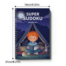 Super Sudoku Spiral Logic Puzzle Notebooks, Beginner To Challenge 4-Level Progressive Number Grid Games, Focus & Concentration Training, Logical Thinking, Problem Solving, Brain Training, Screen-Free Home Classroom Travel Activity - Super Sudoku - View 9