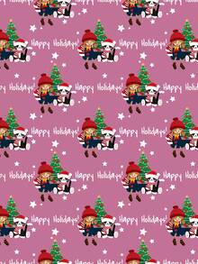1 Roll Of Christmas Gift Wrapping Paper ,Perfect For Christmas Gift Wrapping,Decorating For Christmas Parties,Holiday Party Decor,Home Festive Decoration,DIY Craft,Festive Favour Wrapping 1 Roll Size: 43 Cm X 300 Cm. - A - View 6