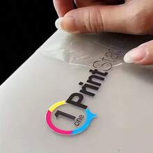 Custom 30/50pcs UV Transfer Stickers, 3.15 Inch DIY UV Transfer Stickers, Plastic Material, Square, Transparent Self-Adhesive Crystal Core Stickers, Crystal Labels, Suitable For Glass Water Bottles, Coffee Cups, Packaging Boxes, Greeting Cards, Weddings - A - View 2