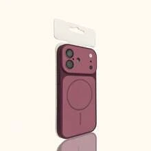 奢華鮮豔色彩磁吸手機殼，相容 iPhone 18 Pro Max 18 Pro，支援磁吸無線充電，附螢幕保護貼，相容 iPhone 16 Pro Max 17 Pro Max 16 Plus 17 12 11 15 14 13 - 櫻桃紅 - 查看 6