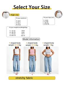 White Washed Denim Straight Leg Jeans For Women, Casual Extra Long With Button And Pockets, Medium Stretch Fabric - White - View 5