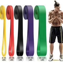 Resistance Bands With Different Tension Strengths, Training Elastic Band Set, Home Workout Stretching Bands, Full Body Exercise Suitable For Men And Women, Gym, Home Workout And More - A - View 2
