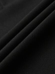 Men's Golf Light Business Long Sleeve Polo Shirt With Contrast Collar, Suitable For Golf, Business, Office, Daily Casual, Outdoor And Multiple Occasions - Black - View 4