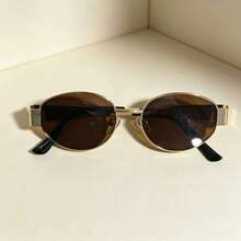 Women's Metal Frame Oval/Polygonal Fashion Glasses (Half-Rim), Suitable For Daily Wear And Outdoor Activities - Multicolor - View 10