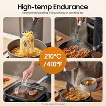 Kitchen Utensils 40Pcs Set Kitchen Utensils Silicone Cooking Cutlery  Stainless Steel Kitchen Utensils Set Kitchen Non Stick Spatula Turner Cookware Cooking Tools - Black - View 3