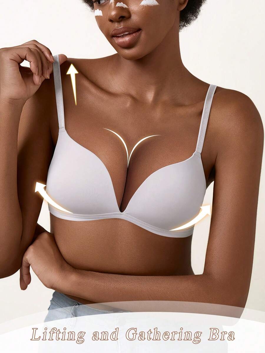 Women's Wireless Push-Up Bra - Comfortable All-Day Support, Seamless Fit