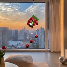 Home Decor Hanging Wall Wind Chime Christmas Theme Decorative Hanging Ornament - A - View 3