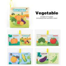 Buku Kain Edukatif untuk Bayi dan Balita, Membantu Mengembangkan Keterampilan Kognitif Dasar. Warna-warnanya lembut dan tidak merangsang, sesuai dengan preferensi bayi. Buku kain ini dapat dicuci dan digunakan kembali. - MultiWarna - View 9