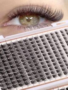 CMAYOME 200/384pcs Individual Curl Eyelash Extension Kit, D Curl 10-16mm Mixed Style, DIY Eyelash Extension Set Includes Natural, Delicate, Voluminous, Long-Lasting Lashes, Glue, Sealer And Tweezers, Suitable For Beginners Daily, Party, Music Festival Use - Multicolor - View 6