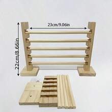 Rabbit Hurdle Training Toy - Adjustable Height Pet Jump Bar, Interactive Educational Training Supplies, Relieve Boredom, No Burrs | Pet Boredom Relief, Physical Exercise, Fun Training Multifunctional - one-size - View 3