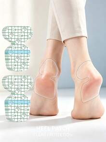 20/10/1pc Heel Cushions, Invisible Transparent Gel Heel Protectors, Self-Adhesive Anti-Chafing Anti-Blister Foot Care Pads, Soft Heel Pads, Suitable For High Heels And Loose Shoes, Practical Daily Foot Care Accessory To Relieve Foot Pain - Multi-color - View 6