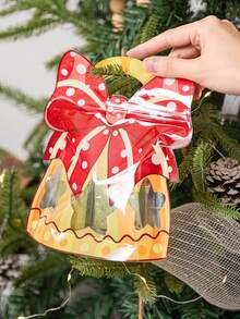 12pcs Christmas Themed Self-Sealing Gift Bags With Window And Handle, Suitable For DIY Hanging Decorations, Holiday Party Favors, Gift Packaging, Tabletop Decor, Party Supplies And Afternoon Tea Snack Bags, Perfect Choice For Holiday Gifting - Multicolor - View 10