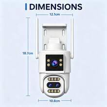 JOOAN Outdoor WiFi PTZ Dome Security Camera CAM720 APP 10X Zoom Two-Way Audio Full Color Night Vision Motion Detection Alarm Home Monitoring Supports Cloud And SD Card Storage - Black and White - View 4