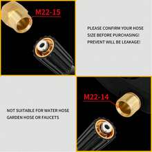 Pressure Washer Snow Foam Lance With 14-Inch Quick Connector, 5 Pressure Washer Nozzle Tips (1L) - View 2