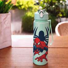 1pc Cute Cartoon Water Bottle, Leak-Proof Plastic Sports Water Bottle, Adorable Personalized Gift, Suitable For Outdoor Hiking, Back To School Season Thoughtful Gift For Friends, Holiday Gift Choice, Also Applicable For School Or Office Use, Excellent Gift Option. - Multicolor - View 10