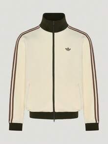Adidas Originals 中性款 ORIGINALS TRACK TOP M 號復古風運動夾克 LD6433 - 乳白色 - 查看 1