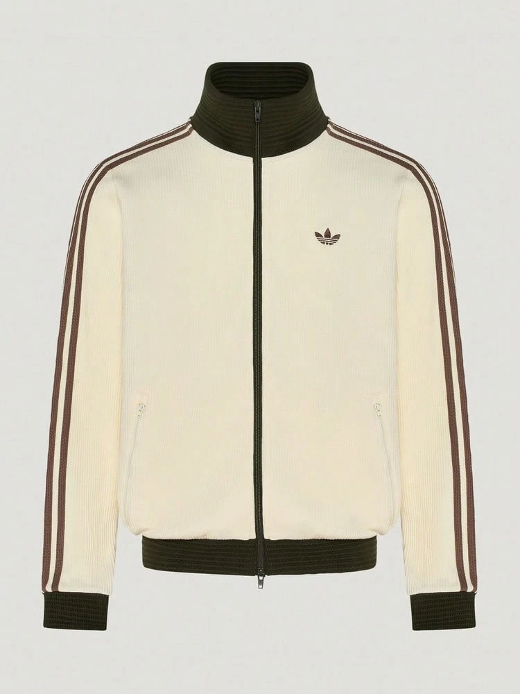 Adidas Originals 中性款 ORIGINALS TRACK TOP M 號復古風運動夾克 LD6433 - 乳白色 - 查看 1