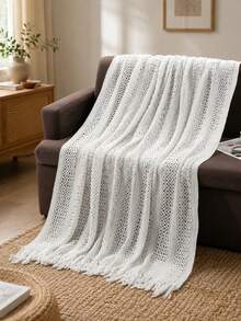 toalla de cable blanco