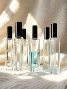 10ml Perfume Spray Bottle, High-End Luxury Transparent Glass Travel Perfume Atomizer, Refillable, Empty Small Spray Bottle, Perfume Sample Spray Container, Cosmetic Essential Oil Dispenser Bottle. Refillable Empty Perfume Spray Bottle, Portable Travel Cosmetic Dispenser Container, Used For Perfume Sample Storage. Square Perfume Dispenser Bottle. Suitable For Outings, Shopping, Outdoor Gatherings, Travel - Multicolor - View 10