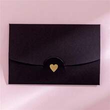 20入/組 10.5cm X 7cm 小號賀卡名片信封，燙金愛心珍珠紙迷你信封 - 燙金愛心 - 查看 11