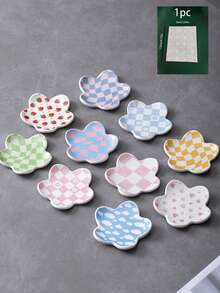 Elegant Floral Pattern Jewelry Tray Ring Dish Open Earring Ring Necklace Key Storage Organizer Vanity Wedding Decor Women Birthday Jewelry Display Stand Home Decor Room Decoration - Multicolor - View 8
